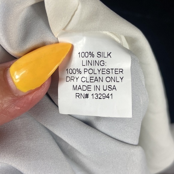 Amanda Uprichard Blue Silk Sleeveless Dress - Picture 6 of 6